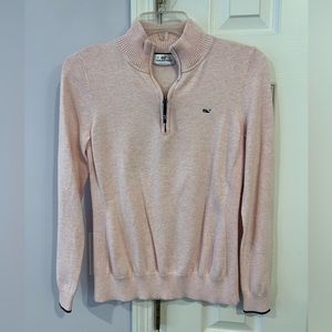 Vineyard Vines 1/4 Zip Woman’s Pullover Sweater Size: Small Color: Pink